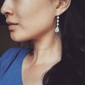 CZ DROP EARRINGS