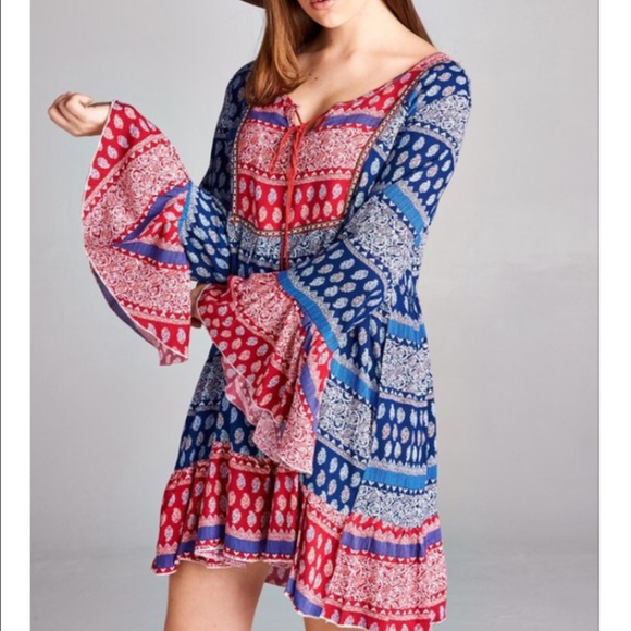 BELL SLEEVE DRESS OR TUNIC - Picture 3 of 3