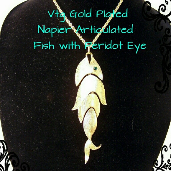 Vintage Statement Fish Necklace