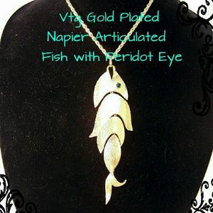 Vintage Statement Fish Necklace