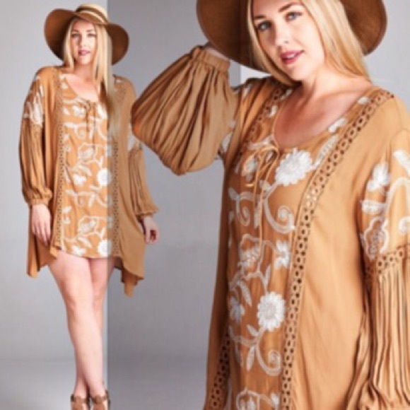 💥HP 7/15💥EMBROIDERED BABY DOLL DRESS-2 COLORS! - Picture 4 of 4