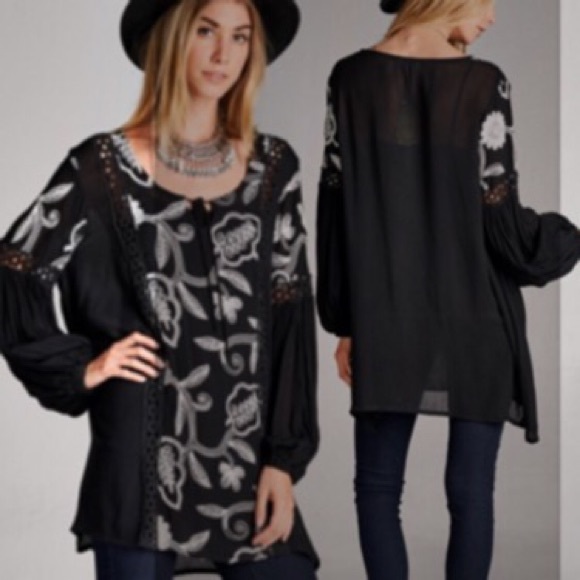 💥HP 7/15💥EMBROIDERED BABY DOLL DRESS-2 COLORS! - Picture 3 of 4