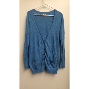 Baby blue casual cardigan.