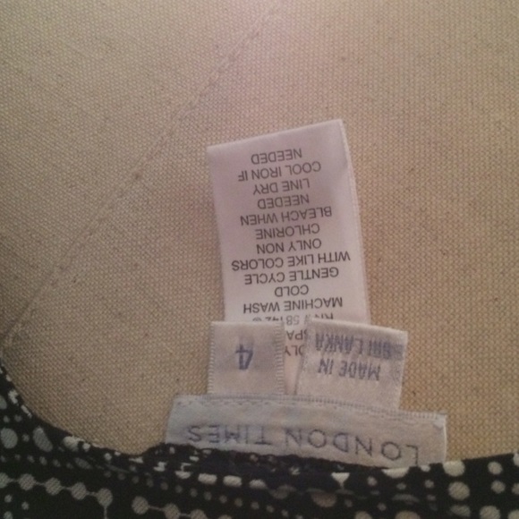 LONDON TIMES printed faux wrap midi dress - Picture 4 of 4