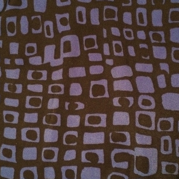 Deep blue and black patterned wrap dress in cobalt - Picture 4 of 4