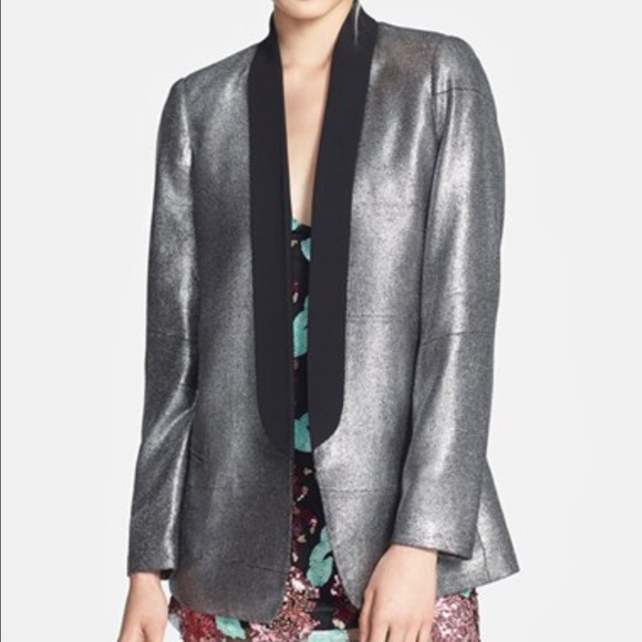 Mural Slouchy Boyfriend Blazer