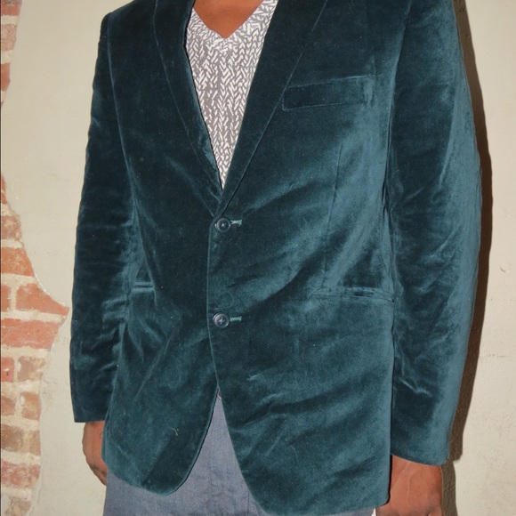 Green sued jacket (Medium)
