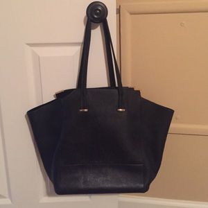 Black Leather Tote