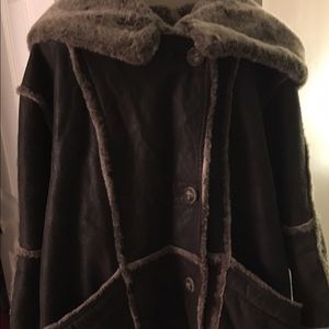 Leather Shearling Size L
