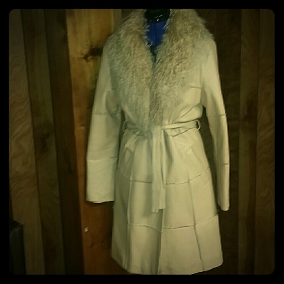 100% Genuine leather lined coat