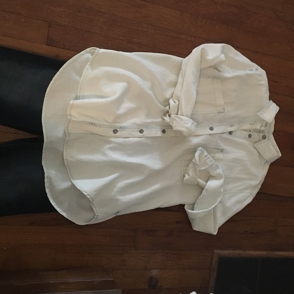 Lou&grey white washed denim shirt