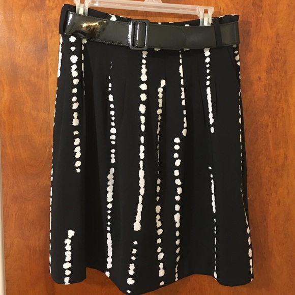 Black & white polka dot skirt