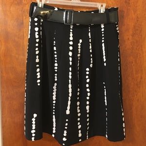 Black & white polka dot skirt