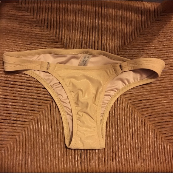gold bikini bottom