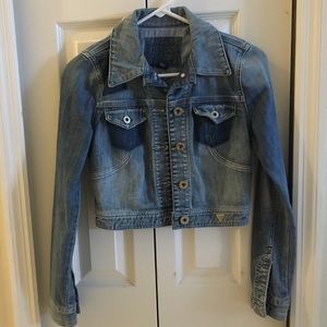 🎉SALE🎉{Guess} Denim Crop Jacket XS