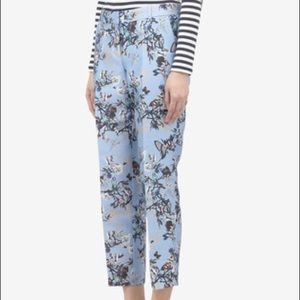 J Crew Factory Skimmer Pant in Botanical Bird