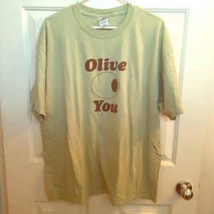 Olive Green "Olive You" (I Love You) T-Shirt