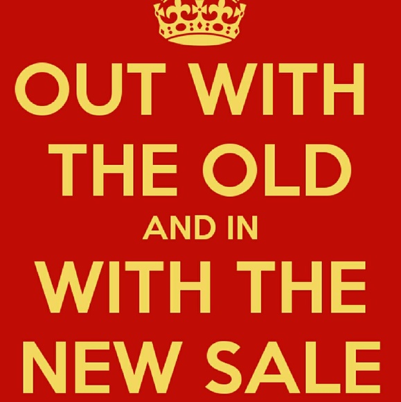 Clearance on whats left in the closet.