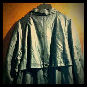 Leather Trench Coat