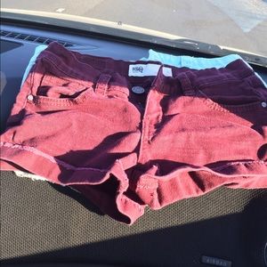 Maroon shorts