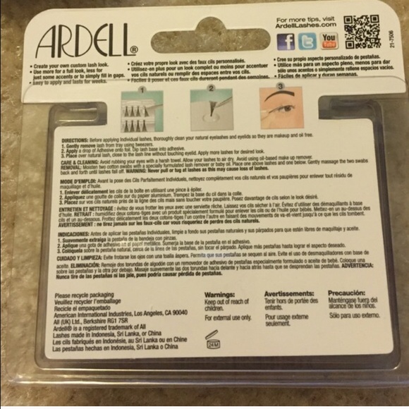 Bundle of 5 Ardell Knotfree Medium Black Lashes 👁 - Picture 3 of 3