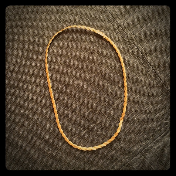 24K Gold Twist Chain 16"
