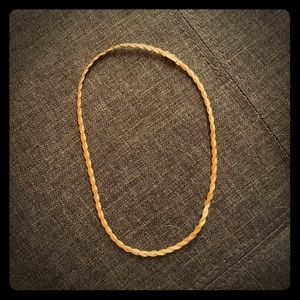 24K Gold Twist Chain 16"