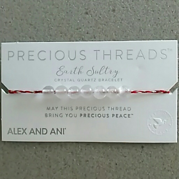 Alex and Ani Precious Threads Crystal Quartz
