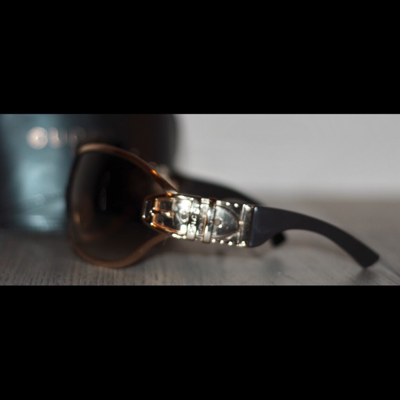 Authentic Gucci Gold Chocolate Sunglasses