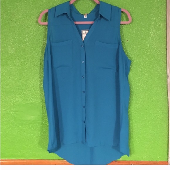 Two sleeveless Express  portofino women's blouse