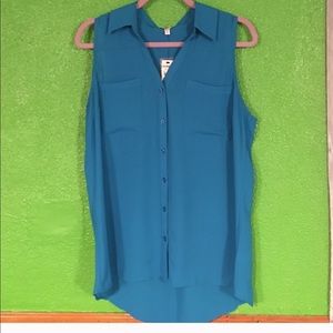 Two sleeveless Express  portofino women's blouse