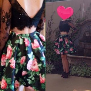 Sherri Hill two piece skirt and top