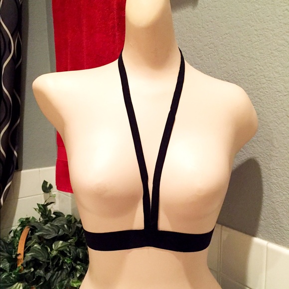 Black Simplistic Halter Body Harness NWT - Picture 3 of 4