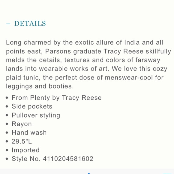 "Kennebec" plaid tunic - Picture 4 of 4