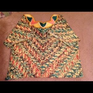 African print cotton top XXL