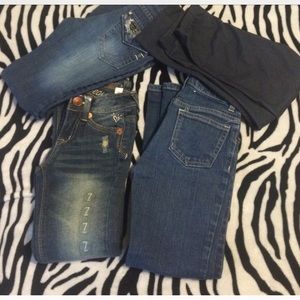 Jeans and snow boots