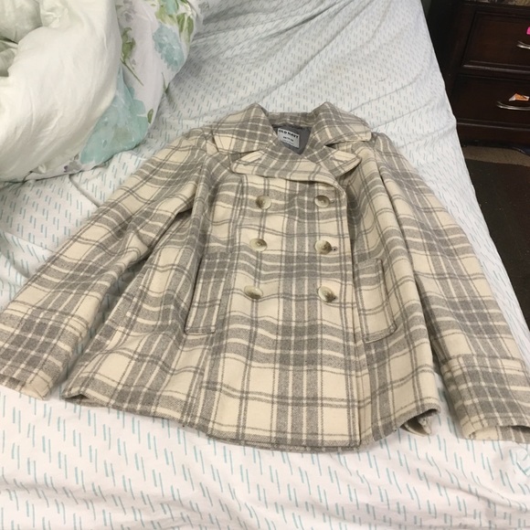 Plaid coat size xs