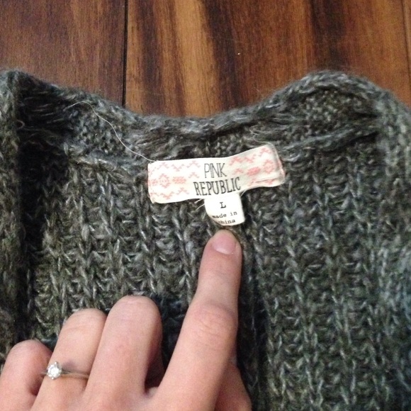 Gray Sweater Cardigan - Picture 2 of 4