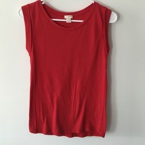 J. Crew sleeveless t-shirt