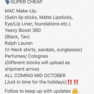 NEW ITEMS COMING MID OCTOBER!!