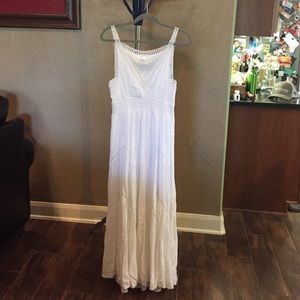 White maxi. Worn once for rehearsal dinner.