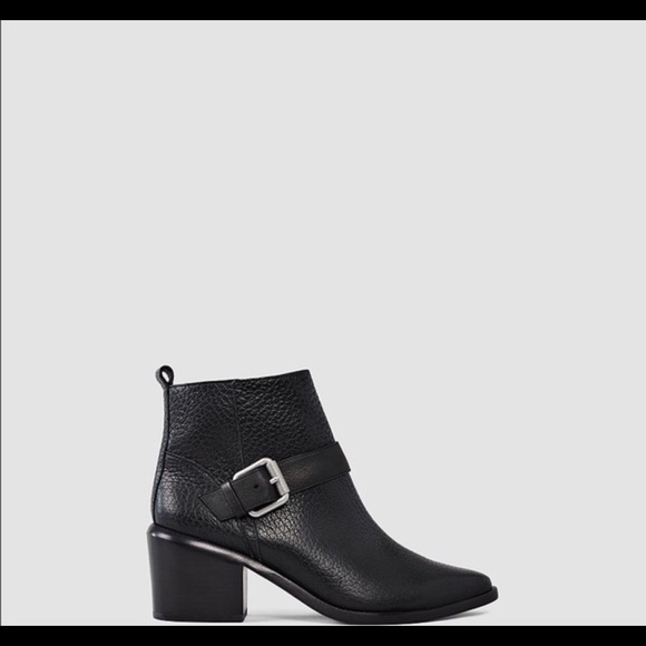 Allsaints leather ankle boots with heel