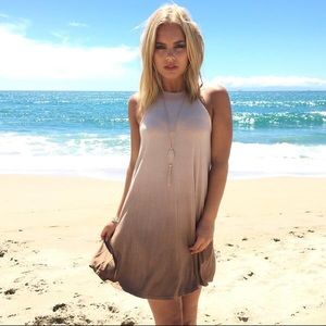 Mocha ombré dress