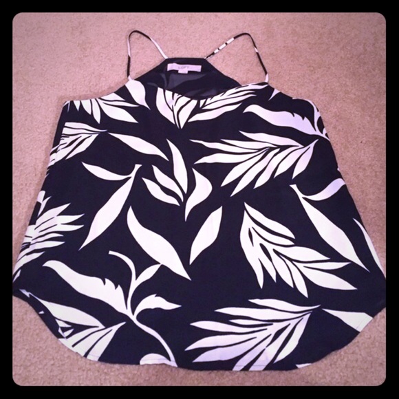 Loft navy blouse