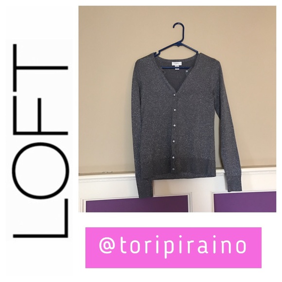 Sparkly gray and silver sweater!