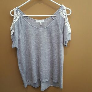 Cute cold shoulder top