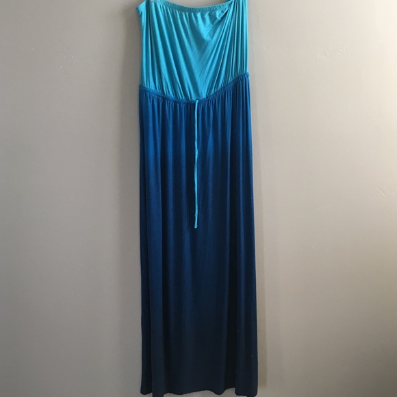 Turquoise maxi dress