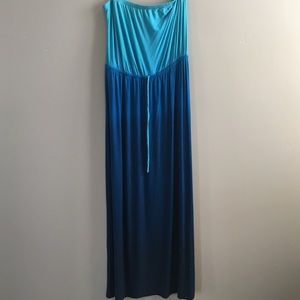 Turquoise maxi dress