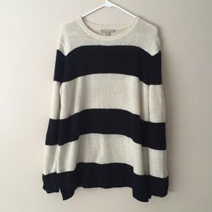Banana Republic crew neck striped sweater, size XL