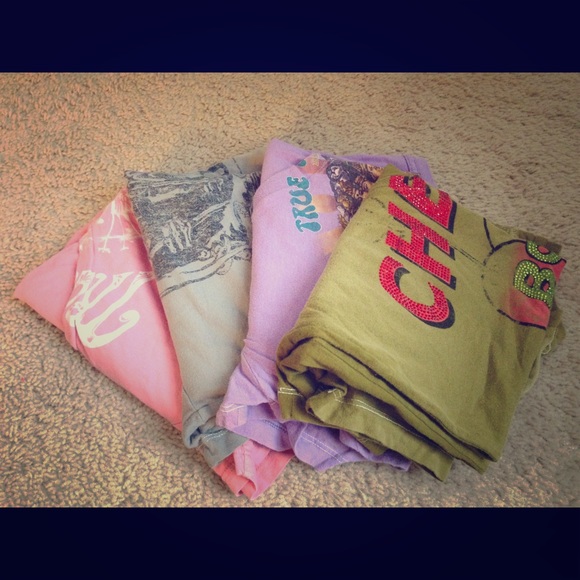 Lot of True Religion deep plunge T shirts